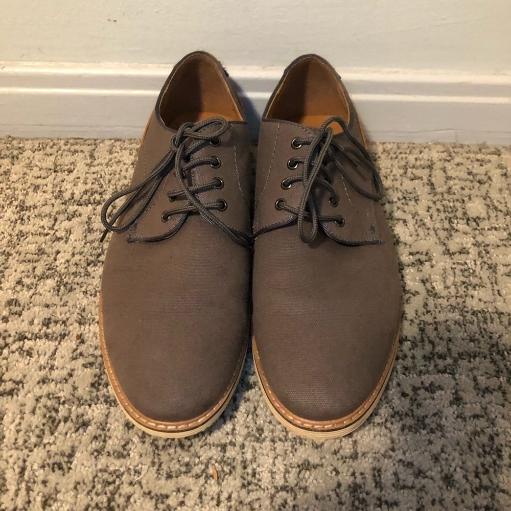 Steve Madden Newstead Gray & Brown Dress Shoes Size 8.5